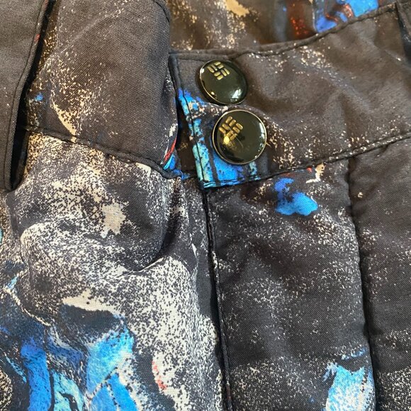 Columbia Gloves Off Titanium boy's size 10/12 splatter paint snow pants EUC - Picture 4 of 11